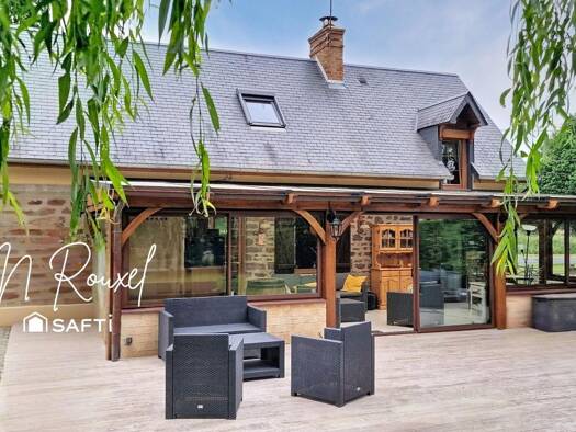 Maison à vendre 250 000 € 6 pièces 4 chambres 170 m² 4 070 m² de terrain Moyon Villages 50860
