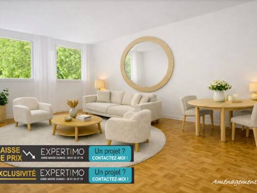 Appartement à vendre 448 000 € 3 pièces 2 chambres 61 m² Étage 1/13 Silly-Gallieni Boulogne-Billancourt 92100