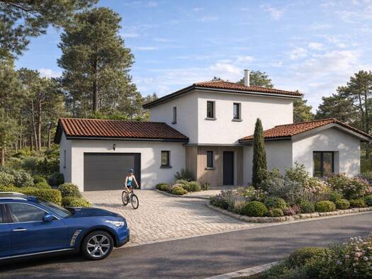 Terrain avec maison neuve à vendre 575 000 € 5 pièces 4 chambres 140 m² 700 m² de terrain Lozanne 69380