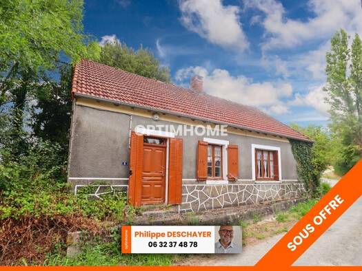 Maison de plain-pied à vendre 23 000 € 3 pièces 1 chambre 55 m² 637 m² de terrain Saint-Léger-Magnazeix 87190