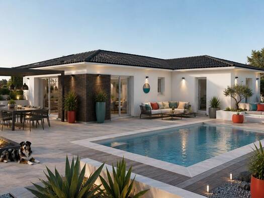 Terrain avec maison neuve à vendre 204 747 € 4 pièces 3 chambres 99 m² 1 200 m² de terrain Sanilhac 24750