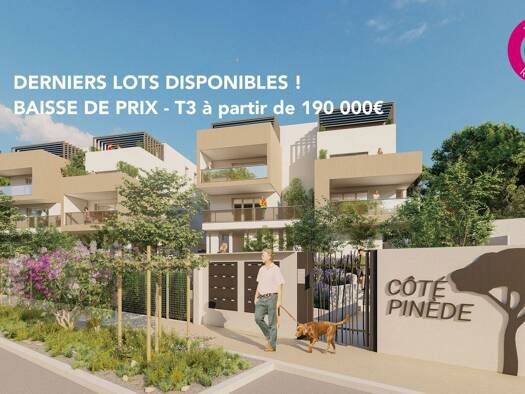 Appartement à vendre - neuf 190 628 € 3 pièces 62,63 m² 1er étage dès le 31/12/2026 Courbessac Nîmes 30000