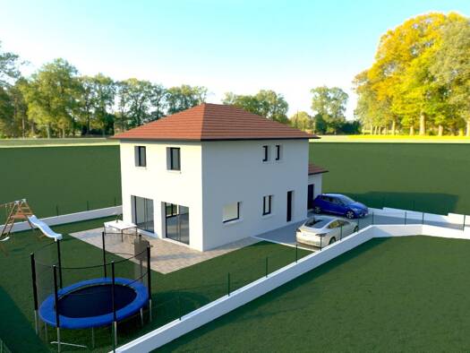 Terrain avec maison neuve à vendre 339 500 € 1 pièce 1 chambre 115 m² 594 m² de terrain Ruy 38300