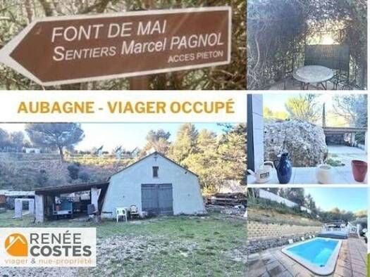 Maison en viager occupé Bouquet 239 900 € 3 pièces 2 chambres 96 m² 6 000 m² de terrain Beaudinard-Eoures Aubagne 13400