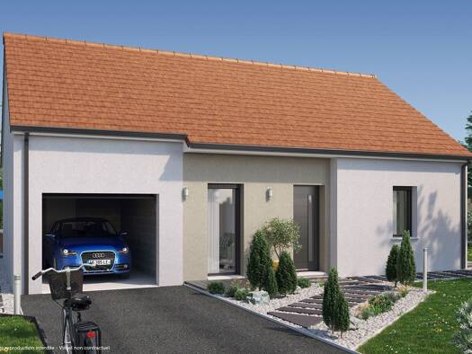 Terrain avec maison neuve à vendre 283 931 € 3 pièces 2 chambres 63 m² 575 m² de terrain Velars-sur-Ouche 21370