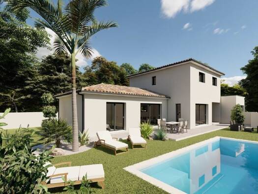 Terrain avec maison neuve à vendre 426 000 € 5 pièces 4 chambres 120 m² 1 030 m² de terrain Lieuran-Cabrières 34800