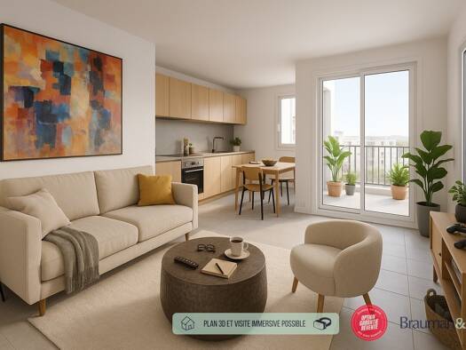 Appartement à vendre - neuf 226 000 € 3 pièces 2 chambres 69 m² 3ème étage Centre-Gigny-Noue Centre Saint-Dizier 52100