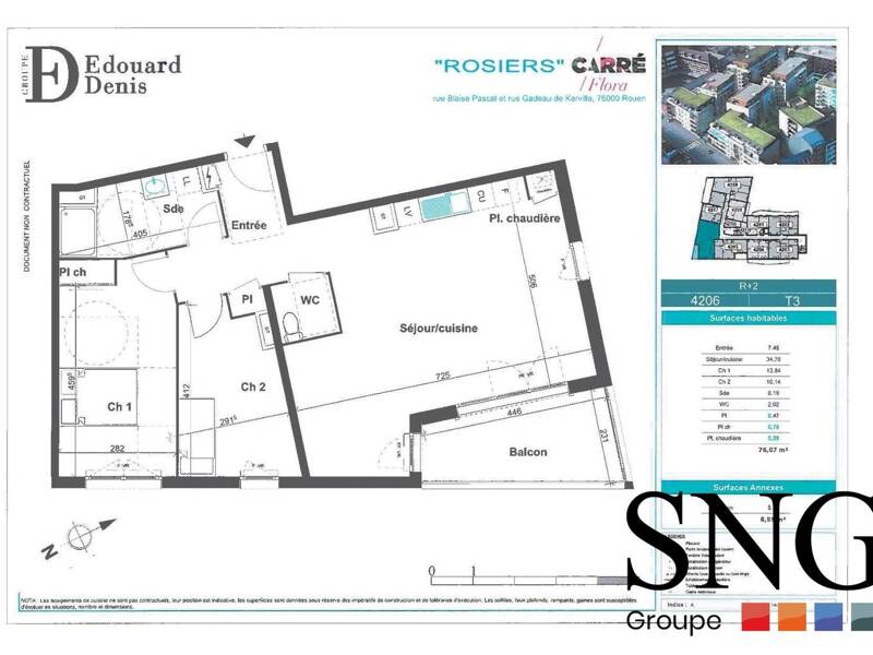 Maison à louer, 75m², ROUEN