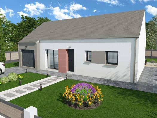 Terrain avec maison neuve à vendre 174 000 € 5 pièces 3 chambres 82 m² 966 m² de terrain Le Grand-Celland 50370