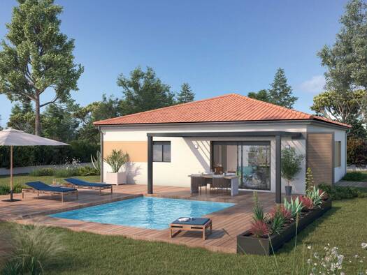 Terrain avec maison neuve à vendre 199 200 € 4 pièces 3 chambres 96 m² 500 m² de terrain Crampagna 09000