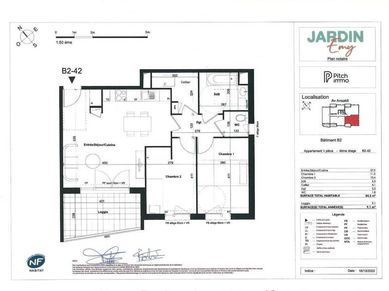 Maison à louer, 64m², MARSEILLE 14E