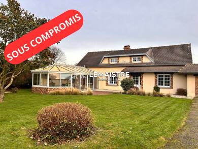Maison de plain-pied à vendre 310 000 € 5 pièces 4 chambres 120 m² 1 800 m² de terrain St Jouin Bruneval 76280