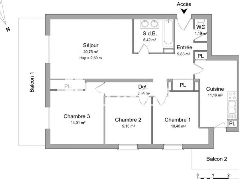 Maison à louer, 86m², NIMES