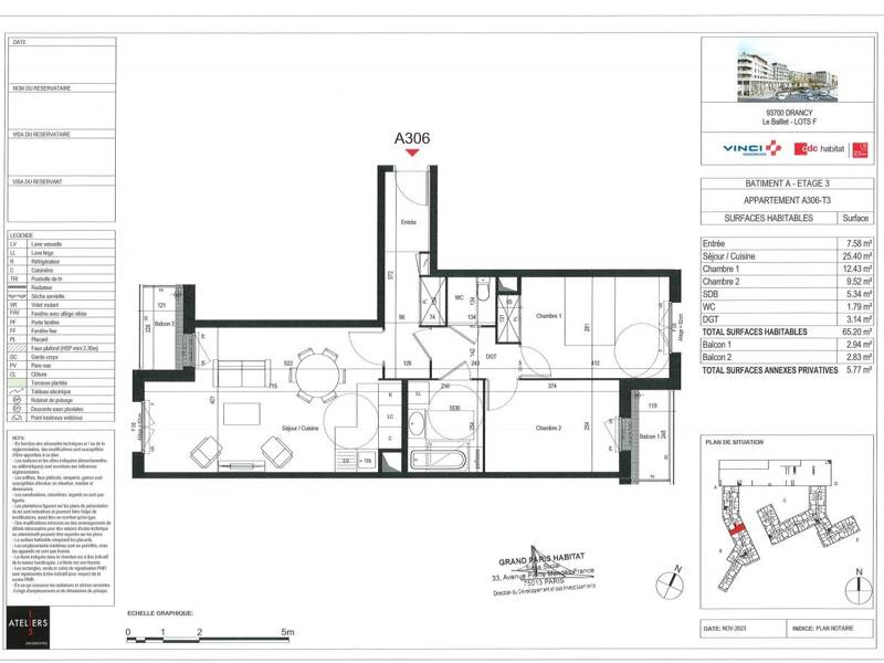 Maison à louer, 65m², DRANCY