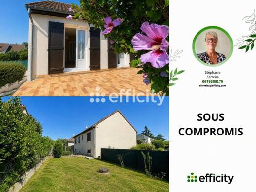 Maison de plain-pied à vendre 267 000 € 5 pièces 3 chambres 91 m² 517 m² de terrain Fontaine-Blanche Chambray-lès-Tours 37170