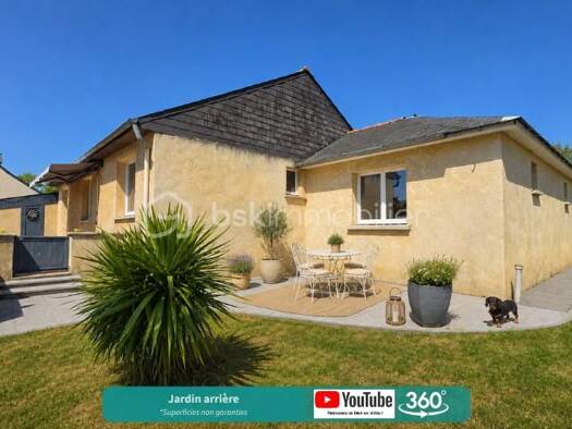 Maison de plain-pied à vendre 275 000 € 5 pièces 4 chambres 138,4 m² 699 m² de terrain Etangs Liffré 35340