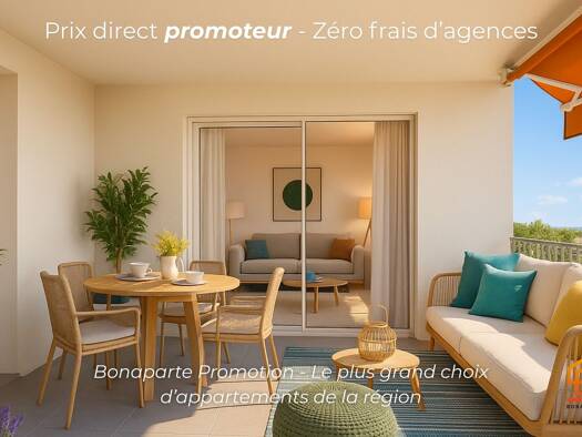 Appartement à vendre - neuf 188 000 € 2 pièces 1 chambre 42 m² Étage 2/2 Sud Saint-Clément-de-Rivière 34980