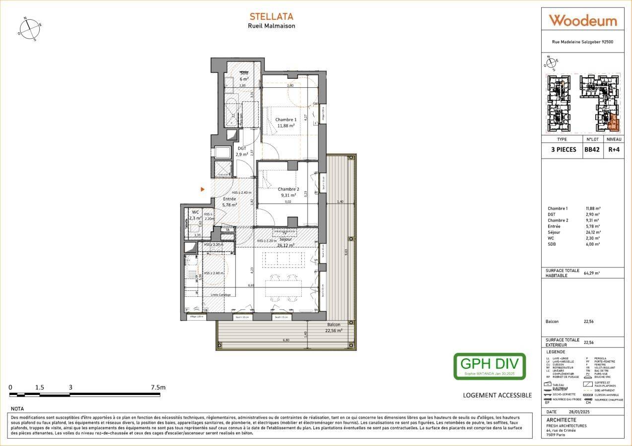 Maison à louer, 64m², RUEIL MALMAISON