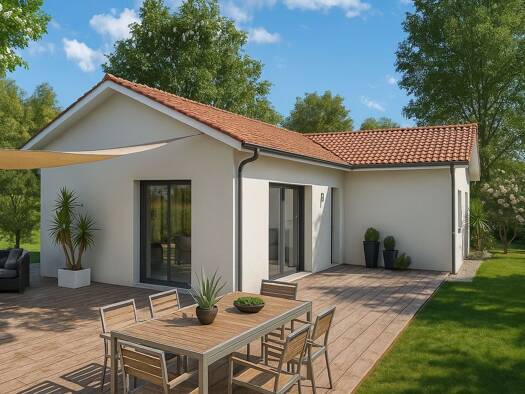 Terrain avec maison neuve à vendre 229 800 € 4 pièces 3 chambres 90 m² 500 m² de terrain Centre et Est Belley 01300