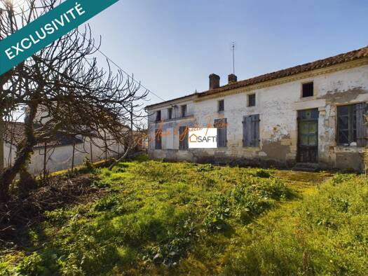 Maison à vendre 155 000 € 7 pièces 3 chambres 211 m² 820 m² de terrain Romegoux 17250
