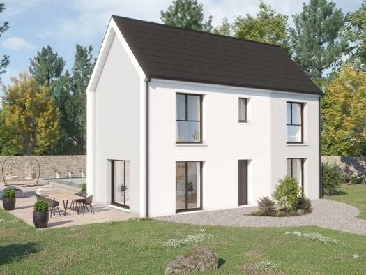 Terrain avec maison neuve à vendre 329 900 € 3 pièces 2 chambres 90 m² 531 m² de terrain Nord Ouest Vert-Saint-Denis 77240