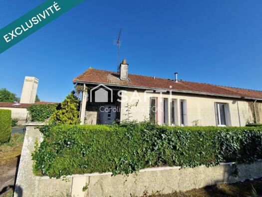 Maison de plain-pied à vendre 120 000 € 3 pièces 2 chambres 68 m² 636 m² de terrain Sèvremoine 49710
