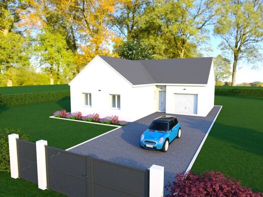 Terrain avec maison neuve à vendre 156 000 € 3 pièces 2 chambres 84 m² 999 m² de terrain Saint-Just 18340