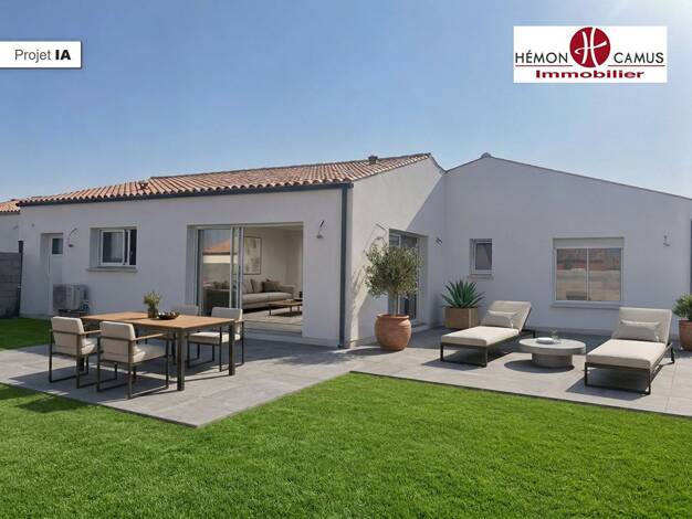 Maison de plain-pied à vendre - Première occupation 324 000 € 6 pièces 4 chambres 109 m² 400 m² de terrain Ferrières 17170