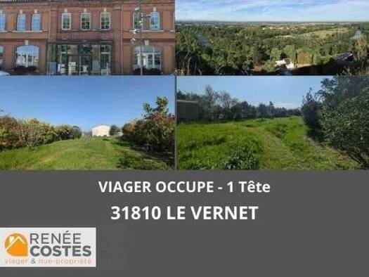 Maison en viager occupé Bouquet 49 850 € 5 pièces 3 chambres 90 m² 1 076 m² de terrain Vernet 31810