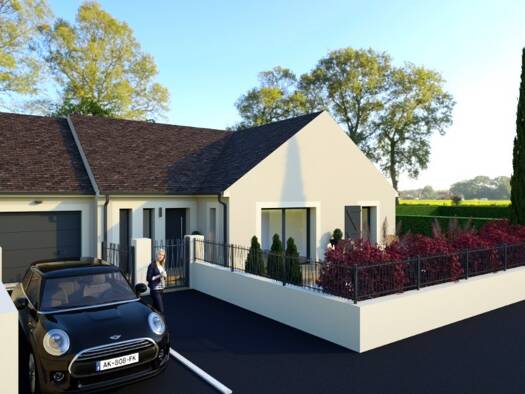 Terrain avec maison neuve à vendre 245 000 € 5 pièces 2 chambres 90 m² 616 m² de terrain Montigny-Lencoup 77520