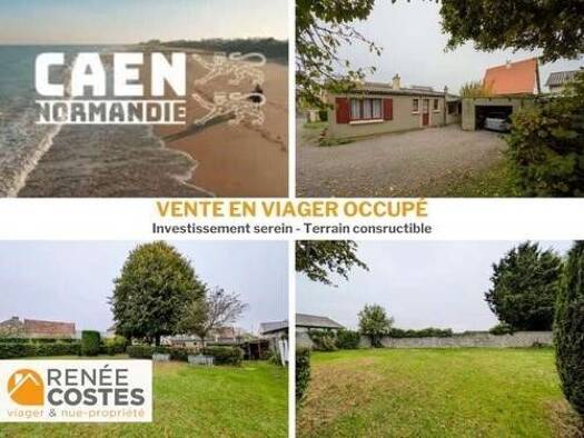 Maison en viager occupé Bouquet 49 000 € 3 pièces 2 chambres 67 m² 891 m² de terrain Fontenay le Marmion 14320