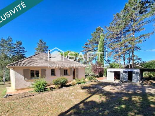 Maison de plain-pied à vendre 259 000 € 4 pièces 3 chambres 95 m² 6 820 m² de terrain Lamagdelaine 46090