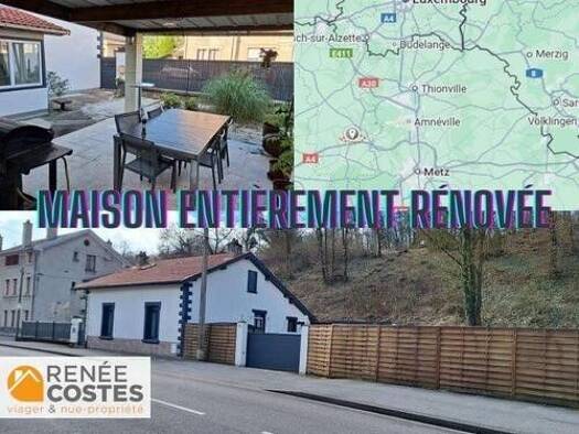 Maison en viager occupé Bouquet 125 200 € 5 pièces 3 chambres 120 m² 1 470 m² de terrain Moutiers 54660