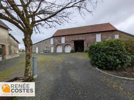 Maison en viager occupé Bouquet 60 900 € 1 pièce 1 chambre 152 m² 5 277 m² de terrain Dangy 50750