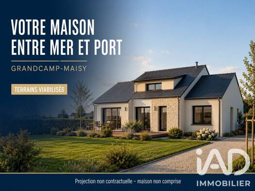 Terrain constructible viabilisé à vendre 57 500 € 360 m² de terrain Grandcamp-Maisy 14450