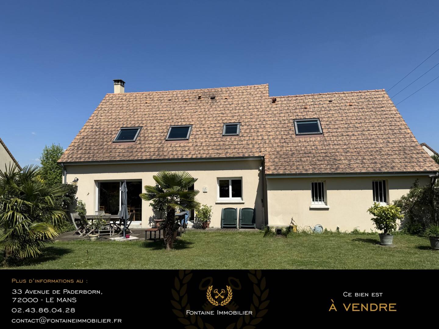 Maison à vendre, 150m², YVRE L'EVEQUE