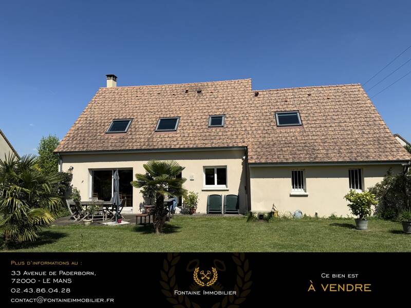 Maison à vendre, 150m², YVRE L'EVEQUE