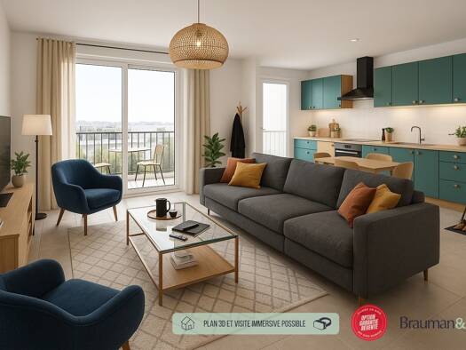 Appartement à vendre - neuf 397 000 € 4 pièces 3 chambres 84 m² 1er étage Morainvilliers 78630