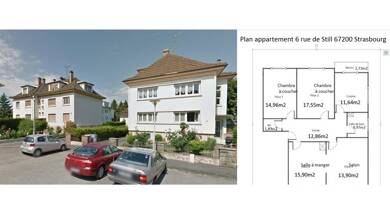 Appartement à louer 1 180 € 4 pièces 3 chambres 93 m² Montagne Verte-Centre Ouest Strasbourg 67000