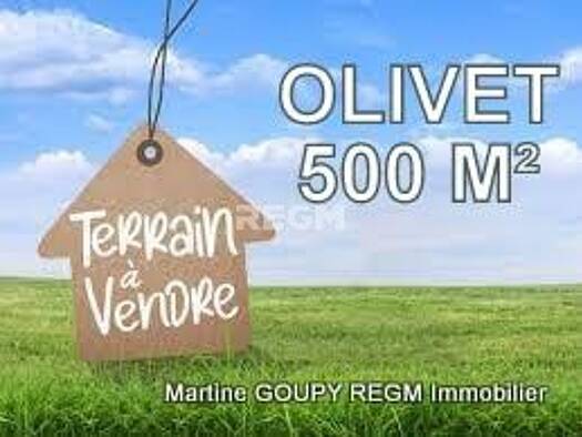 Terrain constructible à vendre 146 000 € 500 m² de terrain Sud Est Olivet 45160