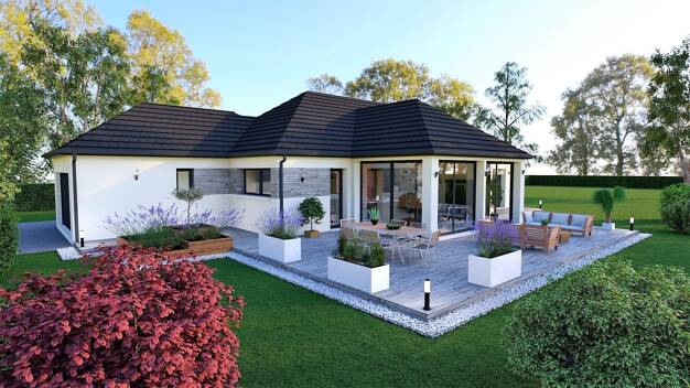 Maison neuve à vendre 369 430 € 4 pièces 3 chambres 110 m² 1 400 m² de terrain Fénay 21600