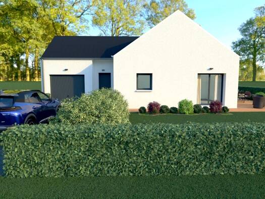 Terrain avec maison neuve à vendre 193 000 € 1 chambre 406 m² de terrain Hambye 50450