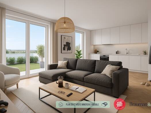 Appartement à vendre - neuf 149 800 € 2 pièces 1 chambre 42 m² RDC Caulnes 22350