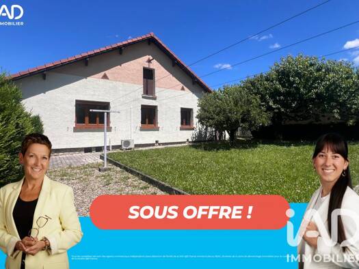 Maison de plain-pied à vendre 226 000 € 4 pièces 2 chambres 75 m² 665 m² de terrain Valgelon-La Rochette 73110
