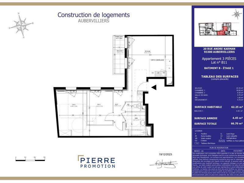 Maison à louer, 62m², AUBERVILLIERS