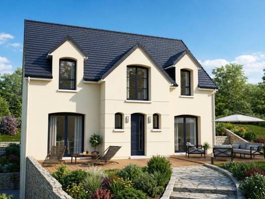 Terrain avec maison neuve à vendre 316 500 € 5 pièces 4 chambres 130 m² Pissy-Pôville 76360