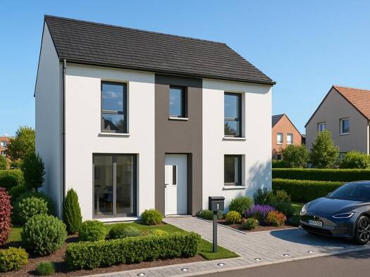 Terrain avec maison neuve à vendre 399 000 € 6 pièces 4 chambres 100 m² 418 m² de terrain Croix-Blanche-Cardinal-Bel Abord Chilly-Mazarin 91380