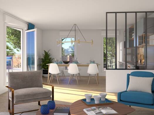 Appartement à vendre - neuf 255 000 € 3 pièces 2 chambres 64 m² Étage 4/4 Pont de Pierres-Charles Leure Gravelines 59820