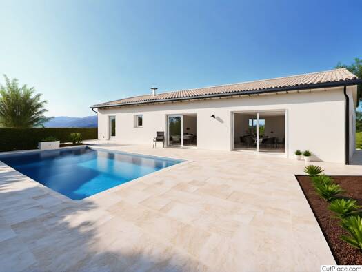 Maison de plain-pied à vendre - Neuf 339 000 € 4 pièces 3 chambres 110 m² 2 000 m² de terrain Sigoulès et Flaugeac 24240