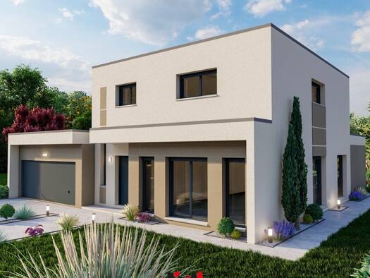 Terrain avec maison neuve à vendre 4 pièces 2 chambres 60 m² 485 m² de terrain Bréhain-la-Ville 54190